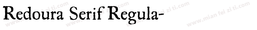 Redoura Serif Regula字体转换